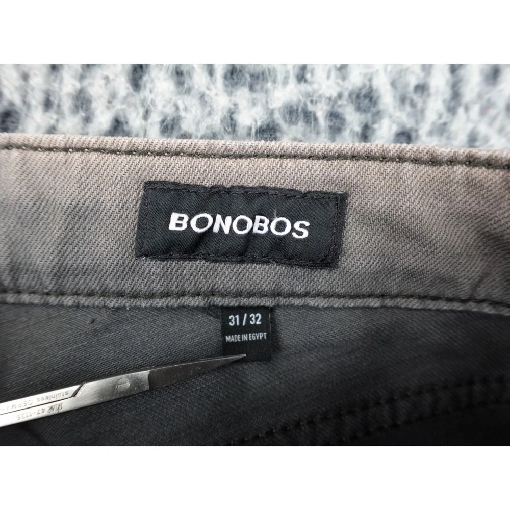 Bonobos Jeans Pants Mens‎ 31x32 Gray Slim Fit Stretch Casual 5-Pocket Faded